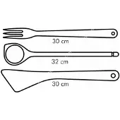 Tescoma Kochlöffel, Wender, Gabel WOODY, Set 3 St.