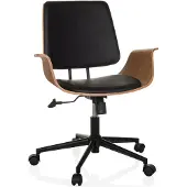 Hjh LIVING Home Office Bürostuhl CENCA II Schreibtischstuhl mit Armlehnen Kunstleder Drehstuhl