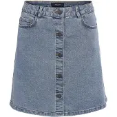 Noisy May - Minirock für Damen, A-Linie, Denim (Hellblau)
