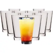 Rastal Longdrinkglas "Becher Conic 330 ml 12er Set transparent", bunt (transparent), B:8cm H:13,2cm Ø:8cm, Glas, Trinkgefäße, Longdrinkglas, Spülmaschinenfest