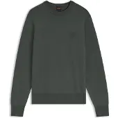 BOSS Pullover aus Baumwoll-Mix mit Logo-Patch Grösse M