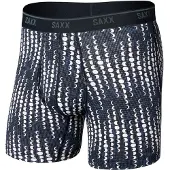 Saxx - Quest Quick-Dry Mesh Boxer Brief Fly 6'' - Kunstfaserunterwäsche Gr M blau