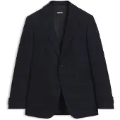 BOSS Slim-Fit Blazer aus karierter Schurwolle Grösse 48