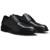 BOSS Derbys aus genarbtem Leder mit Zehenkappe Grösse 42