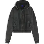 HUGO Kurz geschnittener Relaxed-Fit Hoodie mit gewaschenem Box-Logo Grösse XL