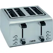 Saro ARIS 4, 4 Scheibe(n), Edelstahl, Edelstahl, Niveau, Drehregler, 1600 W, 230 V