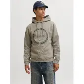 Jack & Jones Kapuzensweatshirt "JJBENSON SWEAT HOOD", Materialmix, regular fit