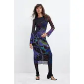 Desigual Kleid Rundhalsausschnitt Damen