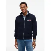 Tommy Hilfiger Sweatjacke "BRAND LOVE SMALL FLAG REGULAR", Herren, Gr. L, blau (navy blau), Sweatware, Obermaterial: 100% Baumwolle, regular fit, Bündchen, Sweatjacken Sweatjacke