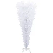 Syfax Künstlicher Weihnachtsbaum mit Ständer Umgekehrt Weiß 120 cm