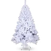 Yakimz Weihnachtsbaum Weihnachtsdeko Kunststoff Auswahl mit Ständer 150cm Weiß