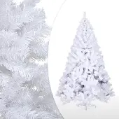 Jayseuw Weihnachtsbaum Weihnachts-Baum Christbaumständer Auswahl Beflockung Weiß 180cm