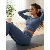 Tommy Life Baumwolle-Elasthan-Crop-T-Shirt und Leggings-Set