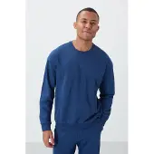 Tommy Life Herren Fleece Sweatshirt und Hose Set aus Baumwolle-Polyester