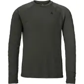 Schöffel Funktionsshirt SCHÖFFEL "Longsleeve Style Refoca MEN", Herren, Gr. 48, schwarz (9990, schwarz), Oberstoff: 88% Polyester, 12% Wolle (Merinowolle), Rundhals, Shirts Funktionsshirt