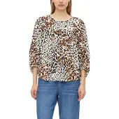 s.Oliver Druckbluse 3/4-Arm Sommerbluse / bedruckt / Rundhals