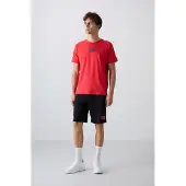 Tommy Life Bedrucktes Baumwoll-Jersey T-Shirt und Shorts-Set