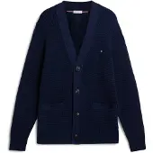 Tommy Hilfiger Cardigan "WAFFLE STRUCTURE" mit modischer Struktur und aufgesetzte Taschen