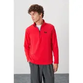 Tommy Life Herren Fleece Halbzip Sweatshirt