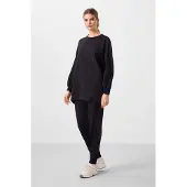 Tommy Life Übergroßes Fleece-Sweatshirt- und Hosen-Set