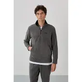 Tommy Life Herren Polyester-Fleece Sweatshirt- und Hosen-Set