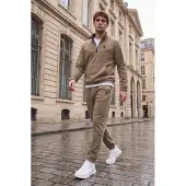 Tommy Life Herren Sweatshirt- und Hosen-Set aus Polyester