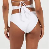 Brave Soul - Bikinihöschen für Damen, Regulär (Weiß)