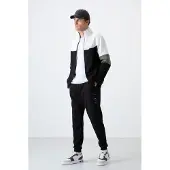 Tommy Life Herren Farbblockiertes Zip-Sweatshirt und Hose Set