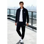 Tommy Life Herren Fleece Sweatshirt- und Hosen-Set