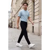 Tommy Life Herren Jogginghose aus einfarbigem Sweatstoff
