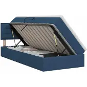 vidaXL Aufbewahrungsbett mit Matratze Blau 100 x 200 cm Samt