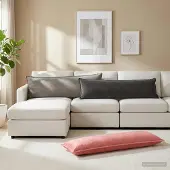 vidaXL Kissen mit Kissen HOUTEN Rosa 40 x 145 cm Samt