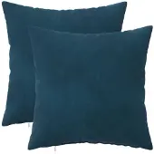 vidaXL Kissen mit Kissen HEERLEN 2 Stk. Blau Samt