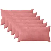 vidaXL Kissen mit Kissen HEERLEN 6 Stk. Rosa Samt
