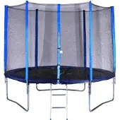 Spartan Trampolin 305 cm mit Netz und Leiter - SET Blau