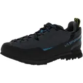 La Sportiva Boulder X Zustiegsschuhe für Damen und Herren mit griffiger Vibramsohle und Wildleder Obermaterial Carbon/Lake EU 44