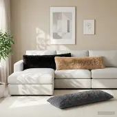 vidaXL Kissenbezug HEERLEN Taupe 40 x 145 cm PV Fleece