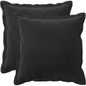 vidaXL Kissen mit Kissen HOUTEN 2 Stk. Schwarz Samt