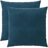 vidaXL Kissen mit Kissen HEERLEN 2 Stk. Blau Samt