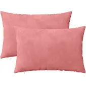vidaXL Kissen mit Kissen HEERLEN 2 Stk. Rosa Samt