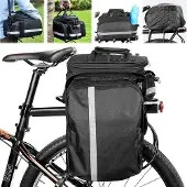 Famanu Fahrradtaschen für Gepäckträger 10 bis 27L - Wasserdicht mit Regenhaube