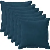 vidaXL Kissen mit Kissen HOUTEN 6 Stk. Blau Samt