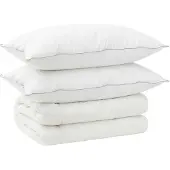 vidaXL Bettdecke und Kissen Set 3 stk. 200x200 cm 4 Jahreszeiten Wolle