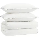 vidaXL Bettdecke und Kissen Set 3 stk. 140x220 cm 4 Jahreszeiten Wolle