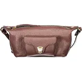 Coccinelle Beat generation Mini Handtasche Berry genarbtes Leder