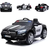 Chipolino Kinder Elektroauto Polizei Mercedes SL500 LED Bluetooth Fernbedienung