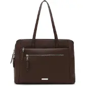 Tamaris Shopper "Shopper TAS Melissa", Damen, Gr. B/H/T: 40cm x 30cm x 13,5cm 0, braun (braun 200), Polyester, Taschen Shopper