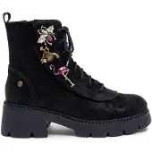 MACIEJKA Springerstiefel für Damen aus echtem Naturleder mit Schnürverschluss 0765601008