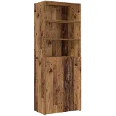 vidaXL Lagerschrank mit Regalen Altholz 70 x 42,5 x 225 cm