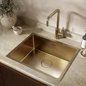 LOMAZOO Küchenspüle Supreme - 50 x 40 cm - Gold - Edelstahl